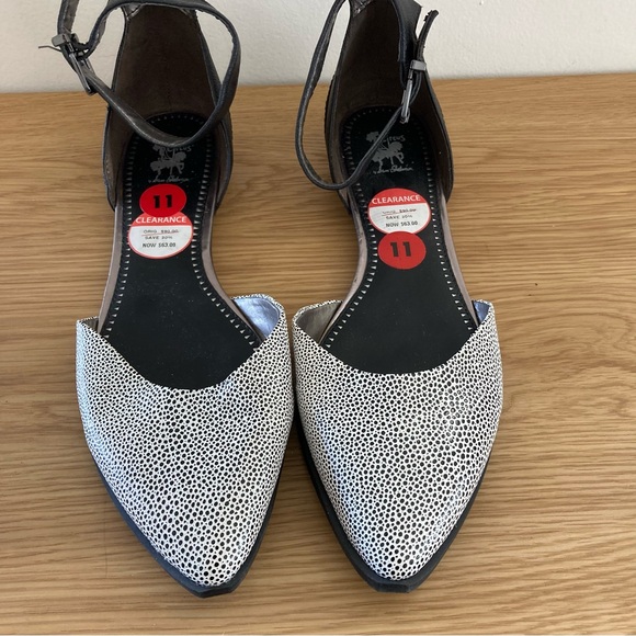 Sam Edelman Size 11 Black & White Slingback Flats - NWT - Picture 2 of 7